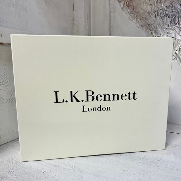 NWT L.K. Bennett Cecily Suede Shearling Ankle Wedge Boots Black Women's 38.5 - Picture 9 of 9